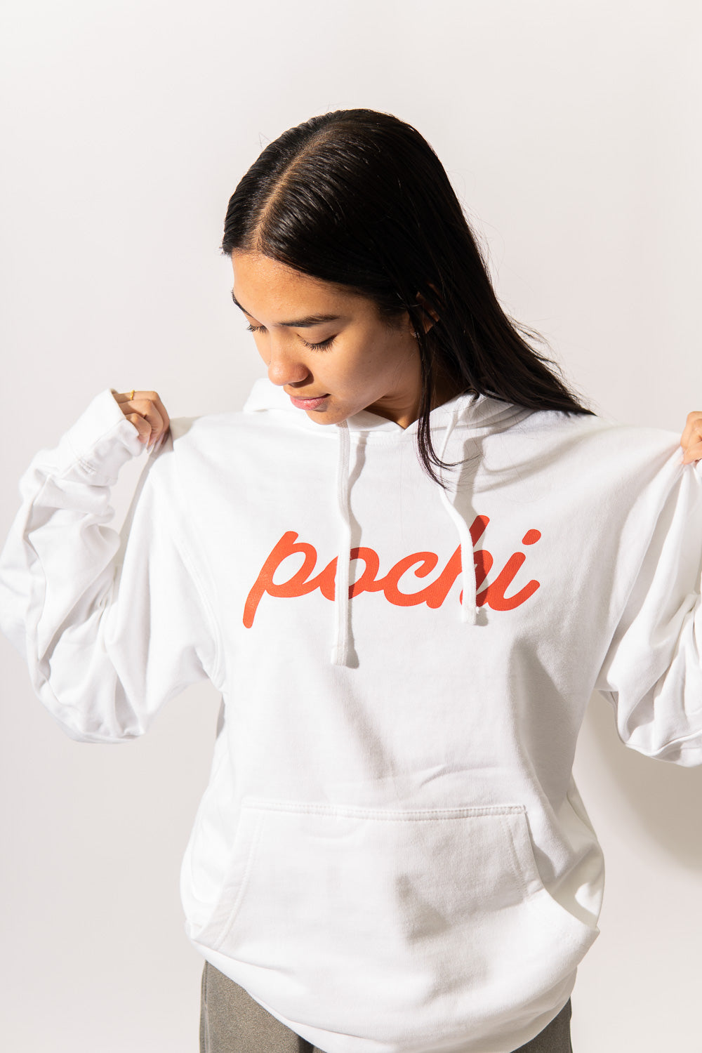 White Pochi Hoodie