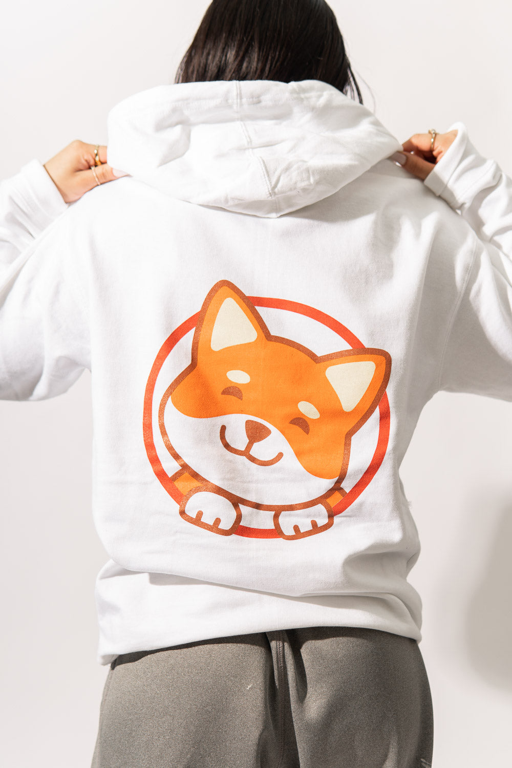 White Pochi Hoodie