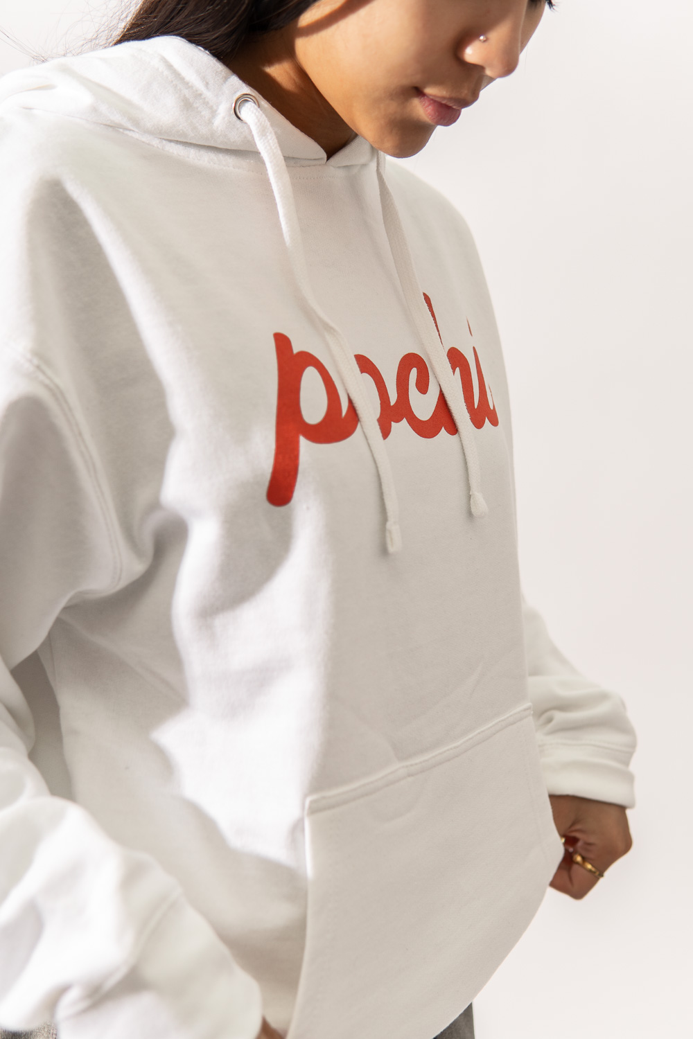 White Pochi Hoodie